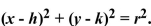 Write the given equation in the form . Identify the center and radius.