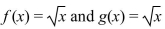 <strong>True/False: are inverse functions because </strong> A) False B) True