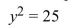 Write the word or phrase that best completes each statement or answers the question. Solve the equation by using the square root property.  <div style=padding-top: 35px> 