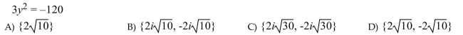Solve the equation by using the square root property.  <div style=padding-top: 35px> 