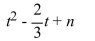 Write the word or phrase that best completes each statement or answers the question. Find the value of n so that the expression is a perfect square trinomial and then factor the trinomial.  <div style=padding-top: 35px> 