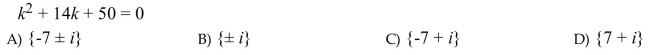 Solve the quadratic equation by completing the square and applying the square root property.  <div style=padding-top: 35px> 