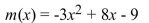 <strong>Determine the discriminant. Then use it to determine the number of x-intercepts that the function has.  </strong> A) Discriminant: -44; no x-intercepts B) Discriminant: -44; two x-intercepts C) Discriminant: -172; no x-intercepts D) Discriminant: -172; two x-intercepts <div style=padding-top: 35px> 