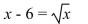 Write the word or phrase that best completes each statement or answers the question. Solve the equation by using substitution.  <div style=padding-top: 35px> 