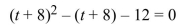 <strong>Solve the equation by using substitution.  </strong> A) {4, 11} B) {-4, -11} C) {-12, -5} D) {4, -3} <div style=padding-top: 35px> 