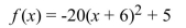 <strong>Write the equation of the axis of symmetry of the parabola.  </strong> A) x = -6 B) x = 6 C) y = 5 D) x = 5 <div style=padding-top: 35px> 