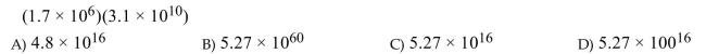 Perform the indicated operation and write the answer in scientific notation.  <div style=padding-top: 35px> 