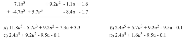 Add or subtract as indicated.  <div style=padding-top: 35px> 