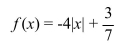 <strong>Determine whether the given function is a polynomial function. If it is a polynomial function, state the degree. If not, state the reason why.  </strong> A) No, absolute value functions do not fit the form of a polynomial function. B) Yes; degree:0 C) Yes; degree 1 D) Yes; degree: 2 <div style=padding-top: 35px> 