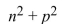 <strong>Translate from algebraic form to English form.  </strong> A) The sum of n squared and p squared B) The sum of the squares of n and p, squared C) The square of the sum of n squared and p squared D) The square of the sum of n and p <div style=padding-top: 35px> 
