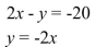 <strong>Solve by using the substitution method. </strong> A) (-5, 10) B) (-3, 6) C) (-8, 16) D) No solution; { }; inconsistent system