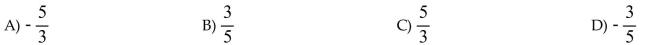 Use the slope formula to determine the slope of the line containing the two points. (3, 0) and (0, -5)