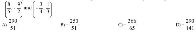 Use the slope formula to determine the slope of the line containing the two points.