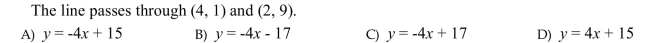 Write an equation of the line satisfying the given conditions. Write the answer in slope-intercept form.