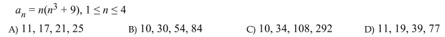 List the terms of the sequence.  <div style=padding-top: 35px> 
