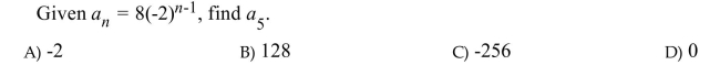 Find the indicated term of the geometric sequence.  <div style=padding-top: 35px> 