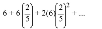 <strong>A ball drops from a height of 6 ft. With each bounce, the ball rebounds to   of its height. The total vertical distanced traveled is given by   After the first term, the series is an infinite geometric series. Compute the total vertical distance traveled.</strong> A) The total vertical distance traveled is 10 ft. B) The total vertical distance traveled is 14 ft. C) The total vertical distance traveled is 4 ft. D) The total vertical distance traveled is 8 ft. <div style=padding-top: 35px> 