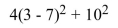 <strong>Simplify by using the order of operations. </strong> A) 464 B) 164 C) -60 D) 356