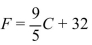 <strong>The formula converts temperatures in the Celsius scale to the Fahrenheit scale. Find the equivalent Fahrenheit temperature for the Celsius temperature 15°C.</strong> A) -5°F B) -9°F C) 40°F D) 59°F