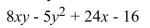 <strong>How many terms are in the expression below? </strong> A) 2 B) 3 C) 1 D) 4