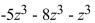 Clear parentheses and combine like terms.