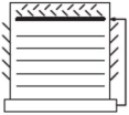Which of the following is the symbol for a natural draft counter-flow cooling tower? A)    B)    C)    D)   