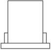 Which of the following is the symbol for a natural draft counter-flow cooling tower? A)    B)    C)    D)   