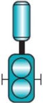 Which of the following symbols represents a centrifugal pump? A)    B)    C)    D)   