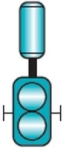 Which of the following symbols represents a positive displacement pump? A)    B)    C)    D)   