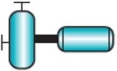 Which of the following symbols represents a positive displacement pump? A)    B)    C)    D)   