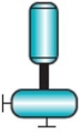 Which of the following symbols represents a positive displacement pump? A)    B)    C)    D)   