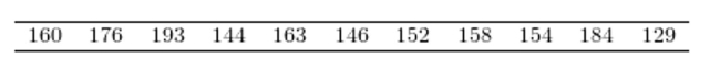 <strong>For the data set below,) </strong> A)221 B)176 C)30 D)193