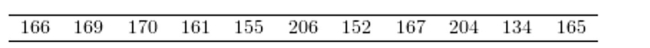 <strong>For the data set below,) </strong> A)206 B)134 C)204 and 206 D)None are outliers.