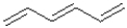 Which of the following best represents the LUMO of hexatriene shown below?   A)    B)    C)    D)   
