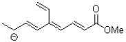 How many atoms are part of the conjugated system of the molecule shown below?   A) 5 B) 8 C) 11 D) 12