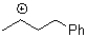 What is the hybridization of the positively charged carbon in the carbocation showed below?   A) S B) Sp C) sp<sup>2</sup> D) sp<sup>3</sup>