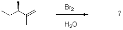 How many stereoisomers would be expected to form given the following halohydrin reaction?   A) 1 B) 2 C) 4 D) 8
