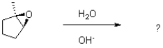 In the following base catalyzed epoxide ring opening reaction,which stereoisomer do you expect to be the major product?   A)    B)    C)    D)   