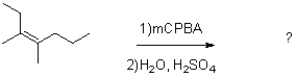 What would be the expected product from the reaction shown below?   A)    B)    C)    D)   
