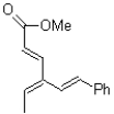 How many carbons are part of the conjugated system in the molecule shown below?   A) 6 B) 7 C) 13 D) 15