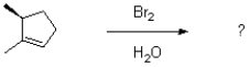 Draw all the possible products for the following reaction conditions:  