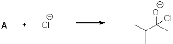 What is the electrophilic reactant A in the following reaction scheme?   A)    B)    C)    D)   