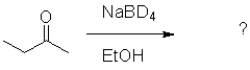 What is the product of the following reaction (D = deuterium,an isotope of hydrogen) ?   A)    B)    C)    D)   
