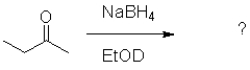 What is the product of the following reaction (D = deuterium,an isotope of hydrogen) ?   A)    B)    C)    D)   
