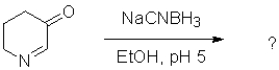 What would be the most likely product from the reaction scheme below?   A)    B)    C)    D)   