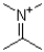 Show the electron flow to obtain a resonance form for the following iminium ion.Indicate which one is more stable.Indicate why the carbon is the electrophilic point.  