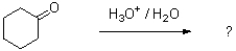 Provide the mechanism for the acid catalyzed hydrate formation from the following ketone.  