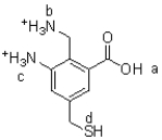 Figure 1 Figure 1 is a list of pK<sub>a</sub> values for various organic functional groups.   -Referring to Figure 1,what is the most acidic proton in the following molecule?   A) Choice a B) Choice b C) Choice c D) Choice d