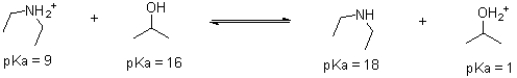 Given the following reaction scheme,which molecule is the base?   A)    B)    C)    D)   