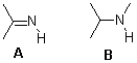 Which of the following molecules is the stronger acid and why?   A) A,due to charge delocalization B) B,due to charge delocalization C) A,due to hybridization D) B,due to hybridization